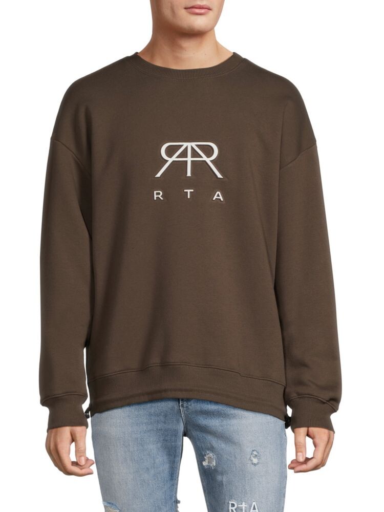 

Толстовка оверсайз с логотипом Rta, цвет Dark Chocolate