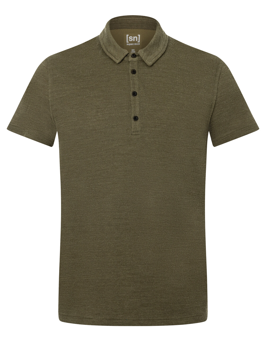 

Рубашка super.natural Merino Poloshirt, цвет graugrün