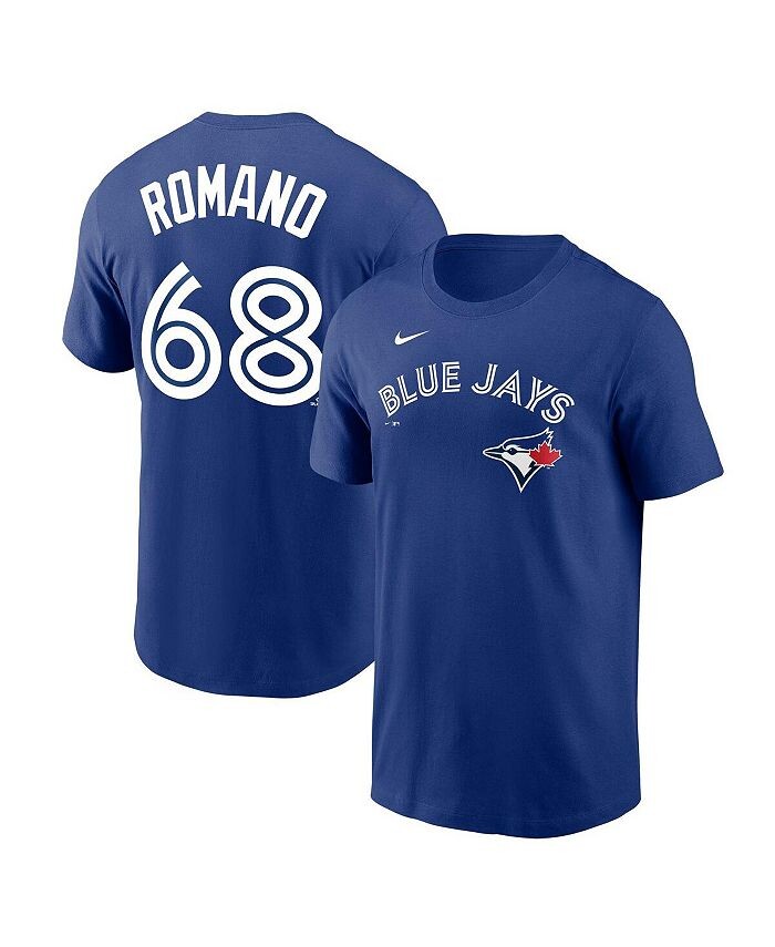 

Мужская футболка с именем и номером игрока Jordan Romano Royal Toronto Blue Jays Nike, синий