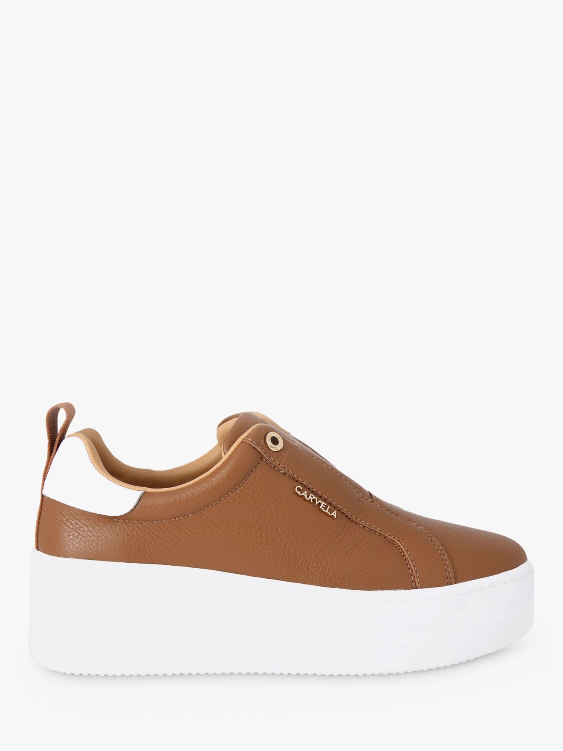 

Кожаные кроссовки Carvela Connected, светло-коричневые, Коричневый