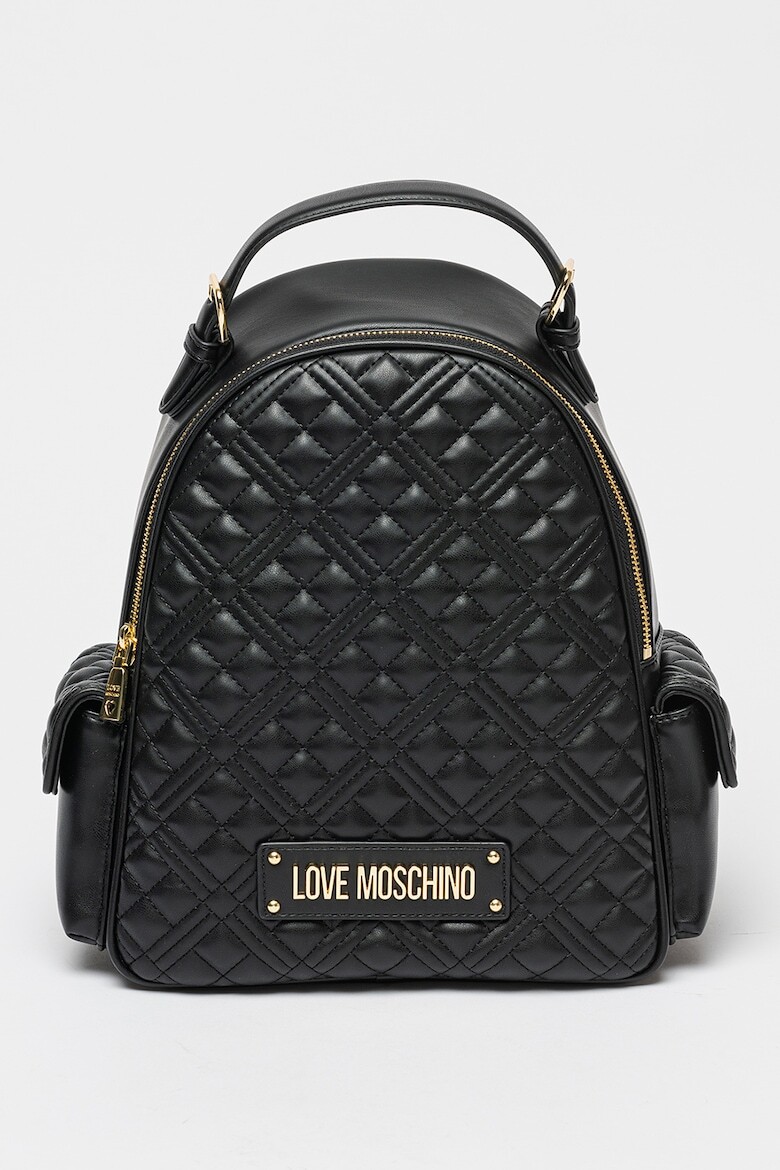 

Стеганый рюкзак из экокожи Love Moschino, черный