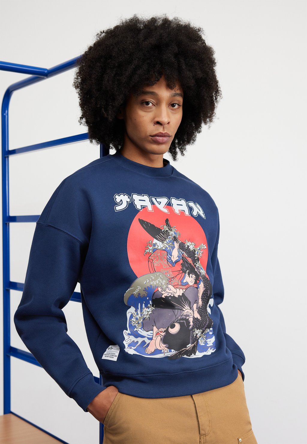 цена Толстовка Japan Warrior Sweater Alpha Industries, цвет ultra navy