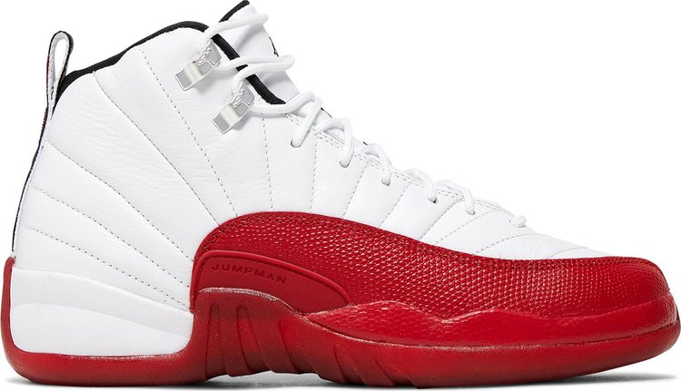 

Кроссовки Air Jordan 12 Retro GS 'Cherry' 2023, белый