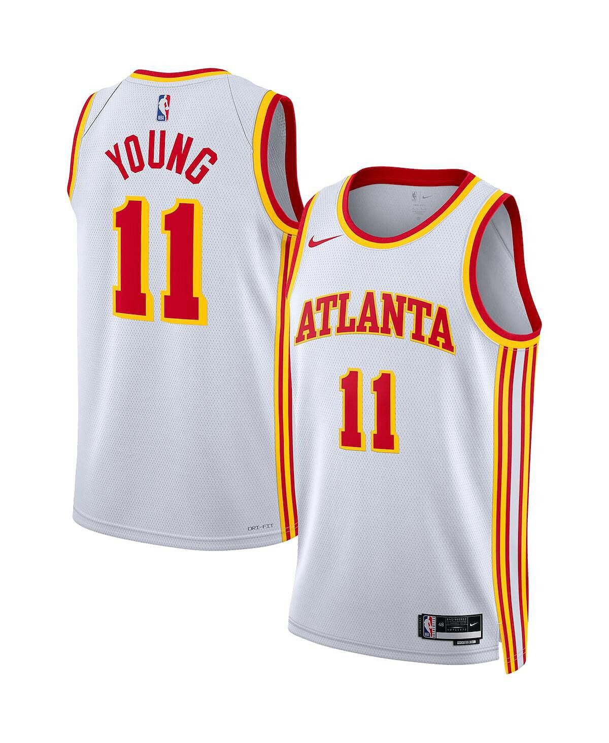 

Мужская и женская майка Trae Young White Atlanta Hawks 2022/23 Swingman — Association Edition Nike