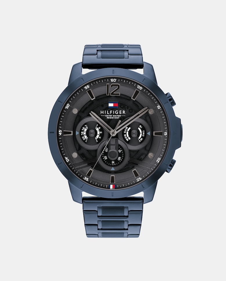 Luca 1710493 многофункциональные мужские часы из синей стали Tommy Hilfiger, синий manfrotto 50 chicago medium темно серый