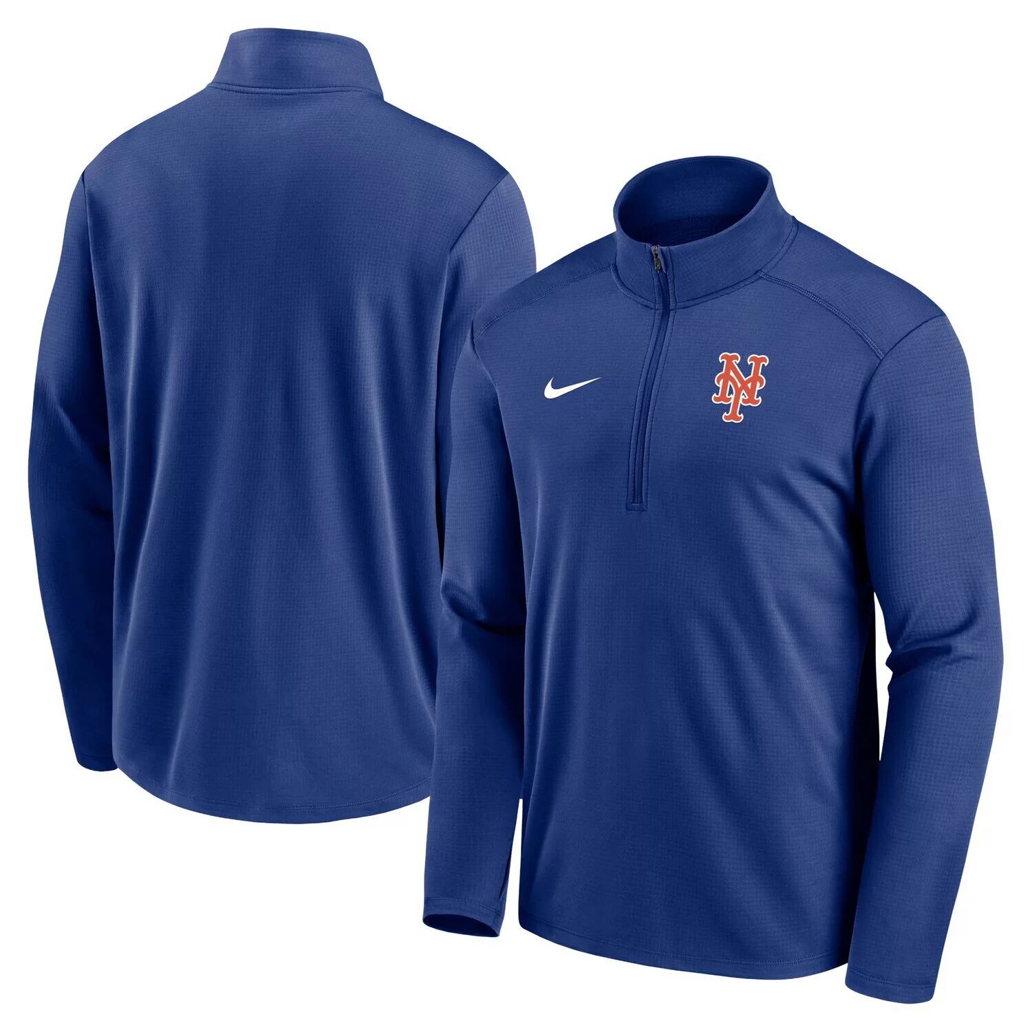 

Мужская футболка с молнией до половины длины Royal New York Mets Agility Pacer Performance Nike