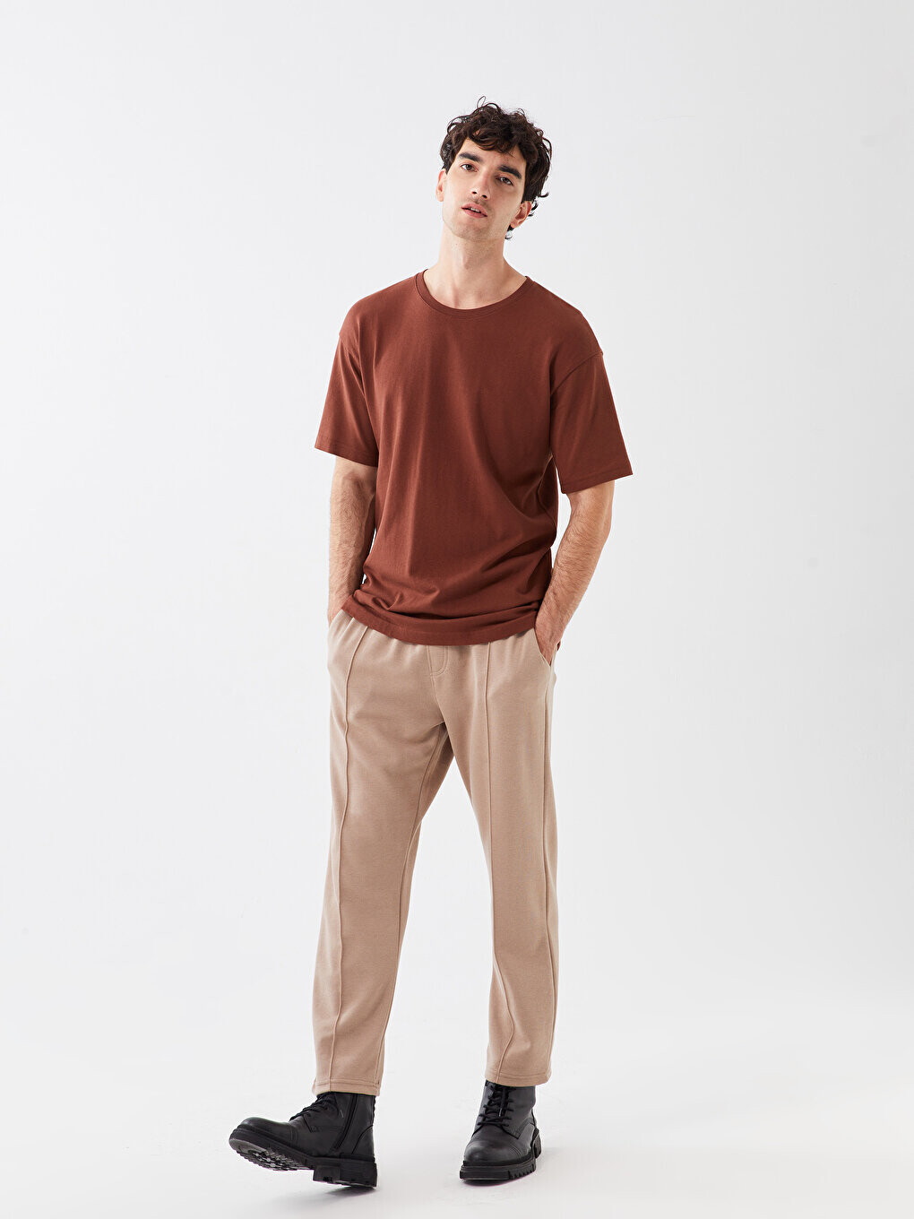 

Мужские спортивные штаны узкого кроя LCW Casual, светло-коричневый