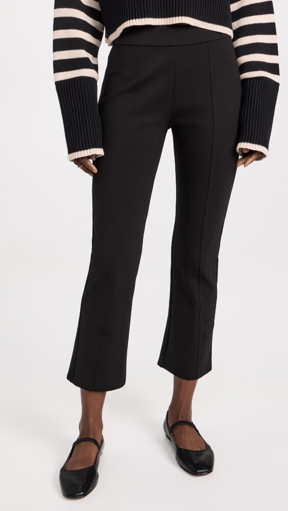

Брюки Tory Burch Ponte Flared, черный
