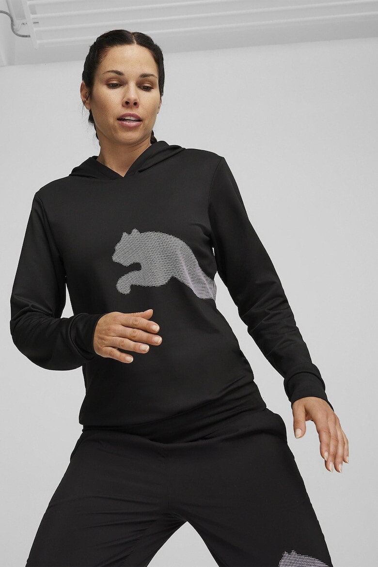 

Худи для фитнеса с логотипом Puma, черный