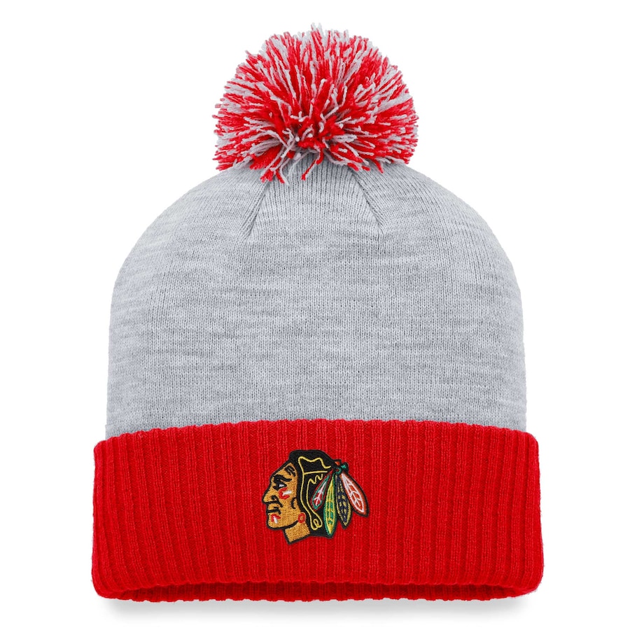 

Шапка Fanatics Branded Chicago Blackhawks, серый