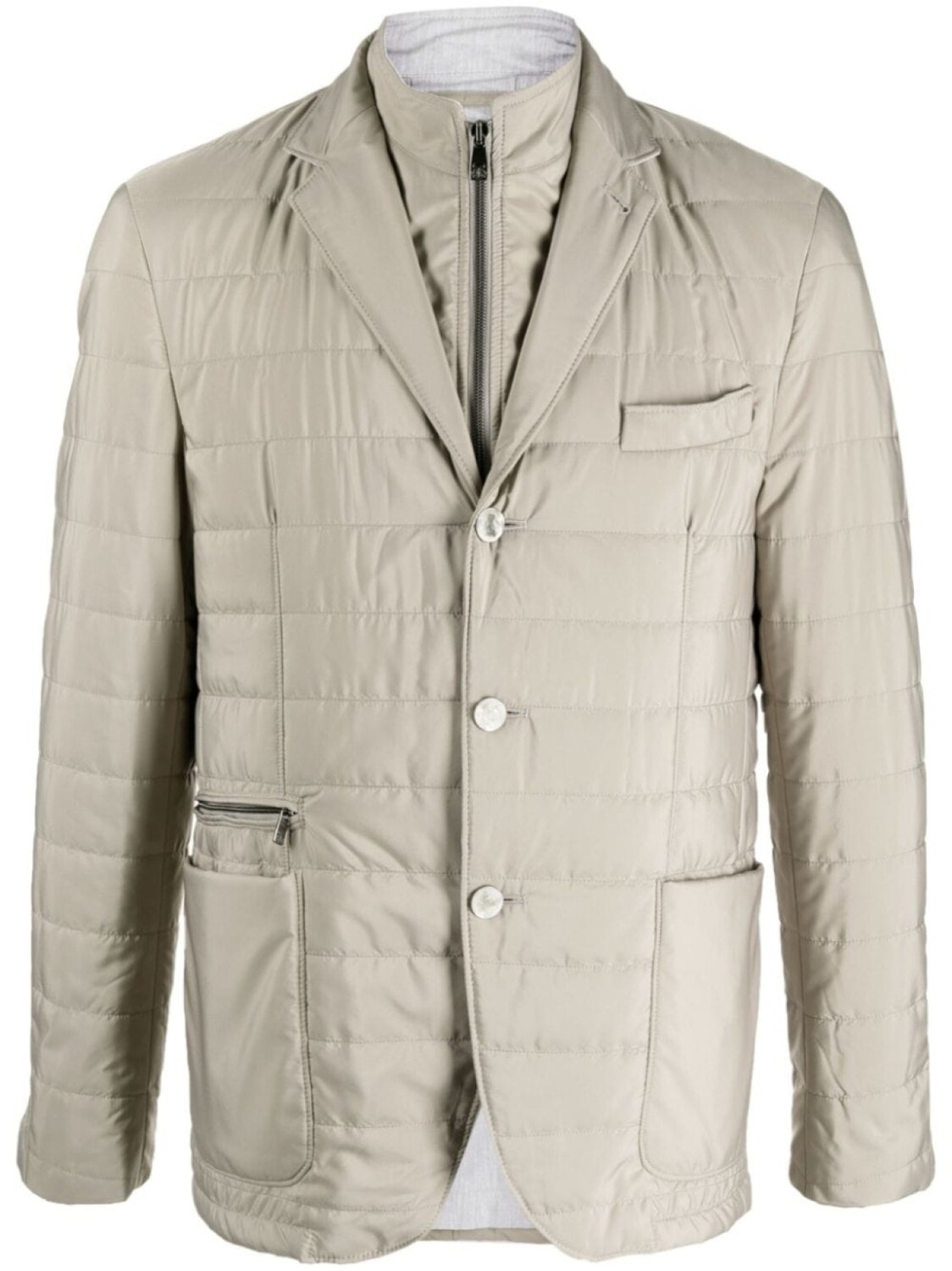 

Corneliani стеганый пиджак, нейтральный цвет