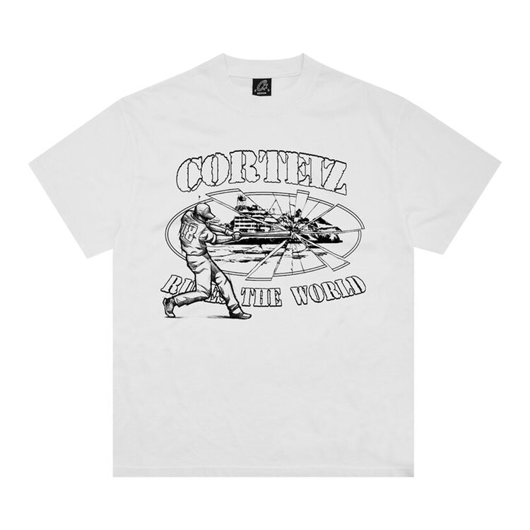 

Футболка Corteiz Baseball Alcatraz 'White', белый