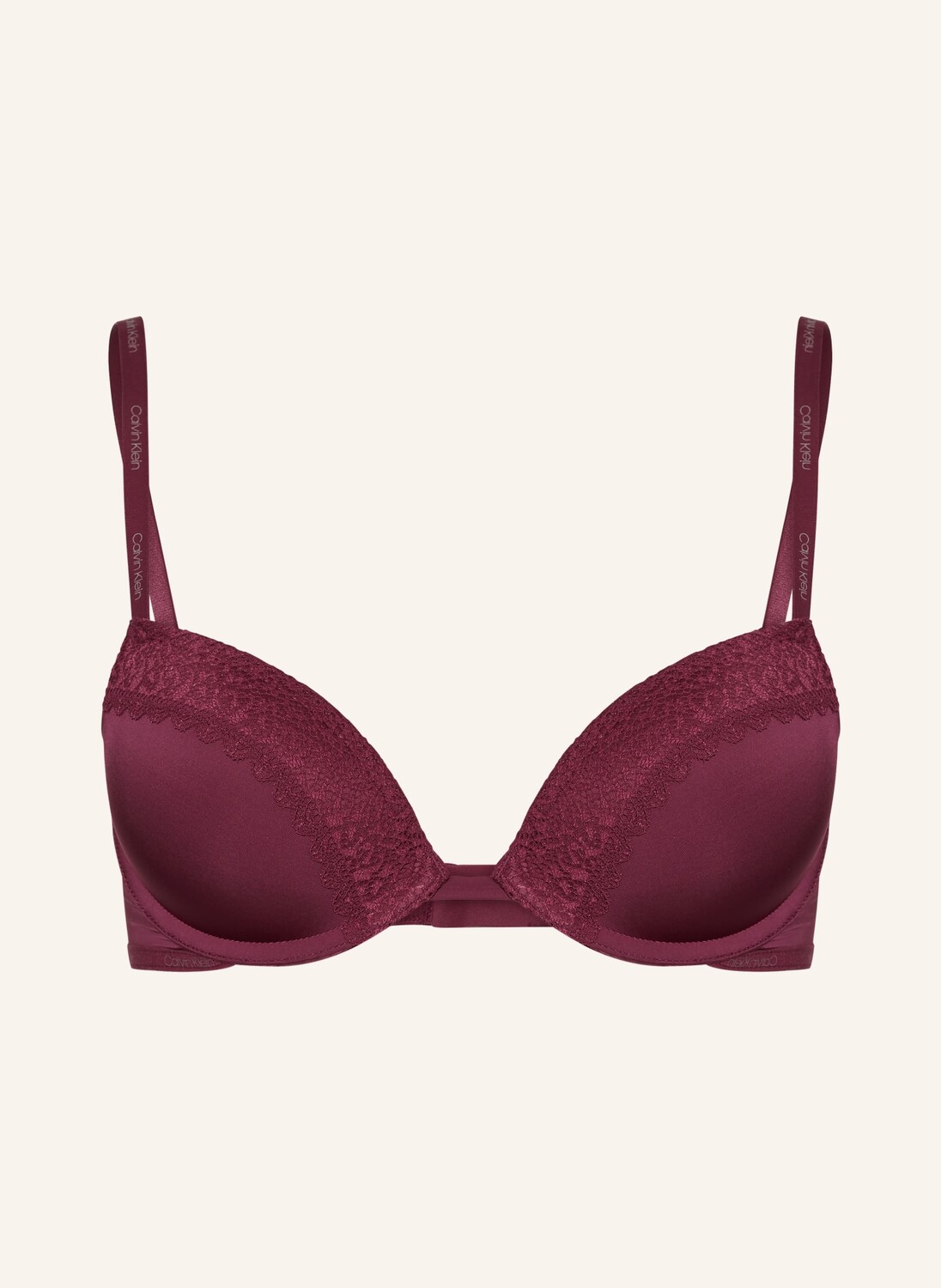 

Бюстгальтер пуш-ап flirty Calvin Klein, темно-красный