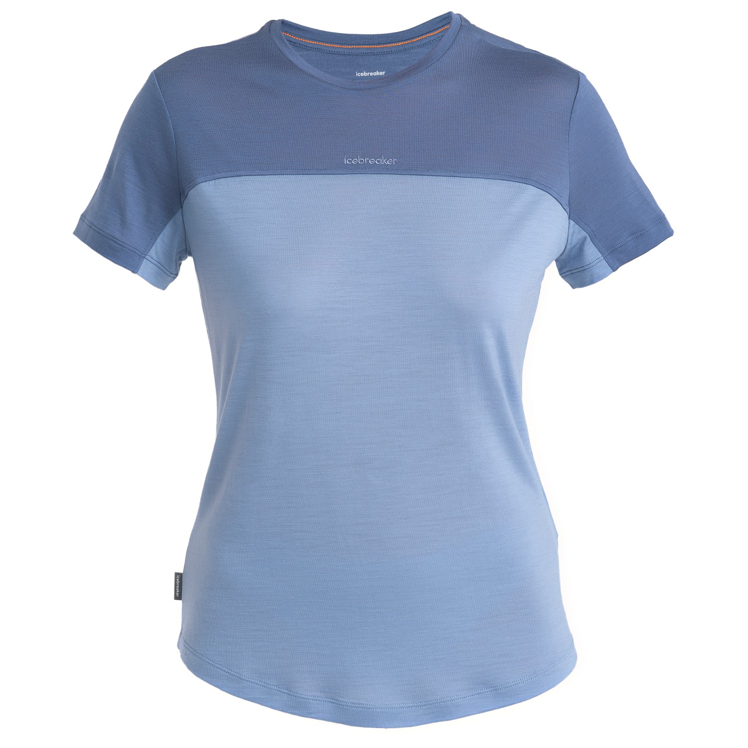 Рубашка из мериноса Icebreaker Women's Cool Lite Sphere III S/S Tee CB, цвет Kyanite/Dawn/Colour Block