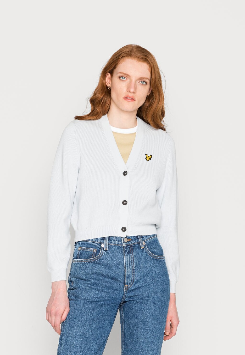 

Кардиган Lyle & Scott, светло-синий