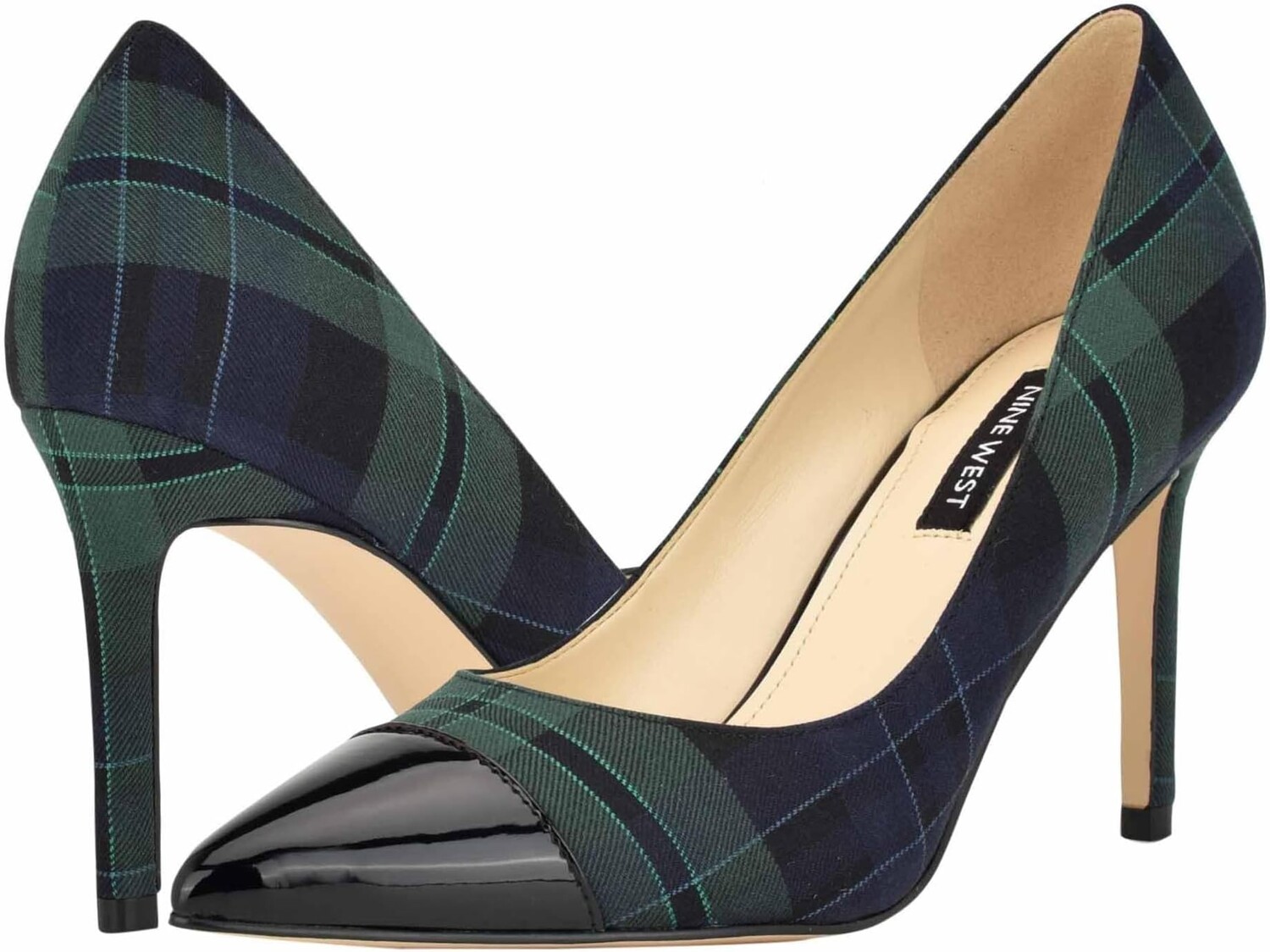 

Туфли Enda Nine West, цвет Blue/Green Plaid Multi