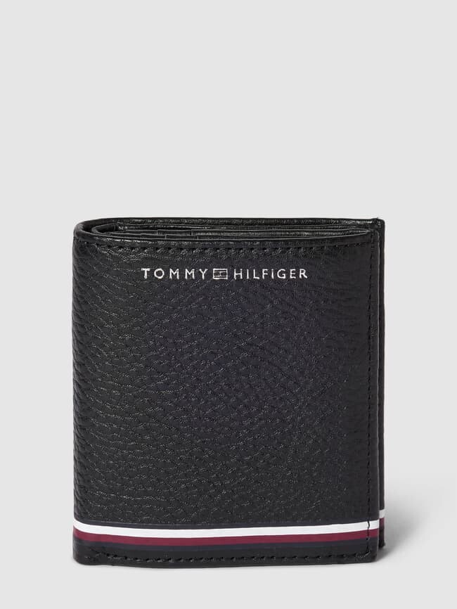 

Кошелек с деталями лейбла модель "CENTRAL TRIFOLD" Tommy Hilfiger, черный