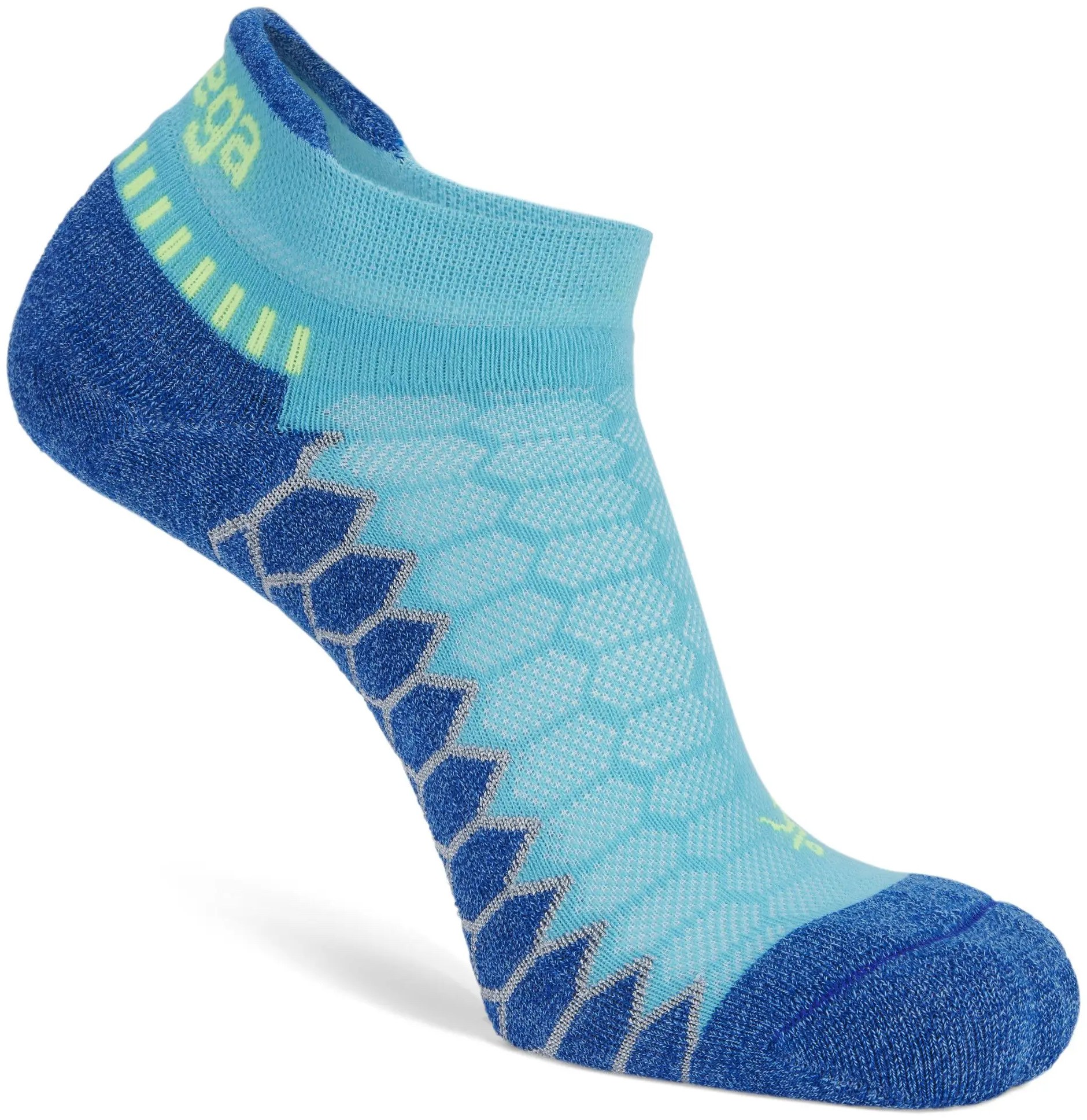 Серебряные носки-неявки Balega, синий