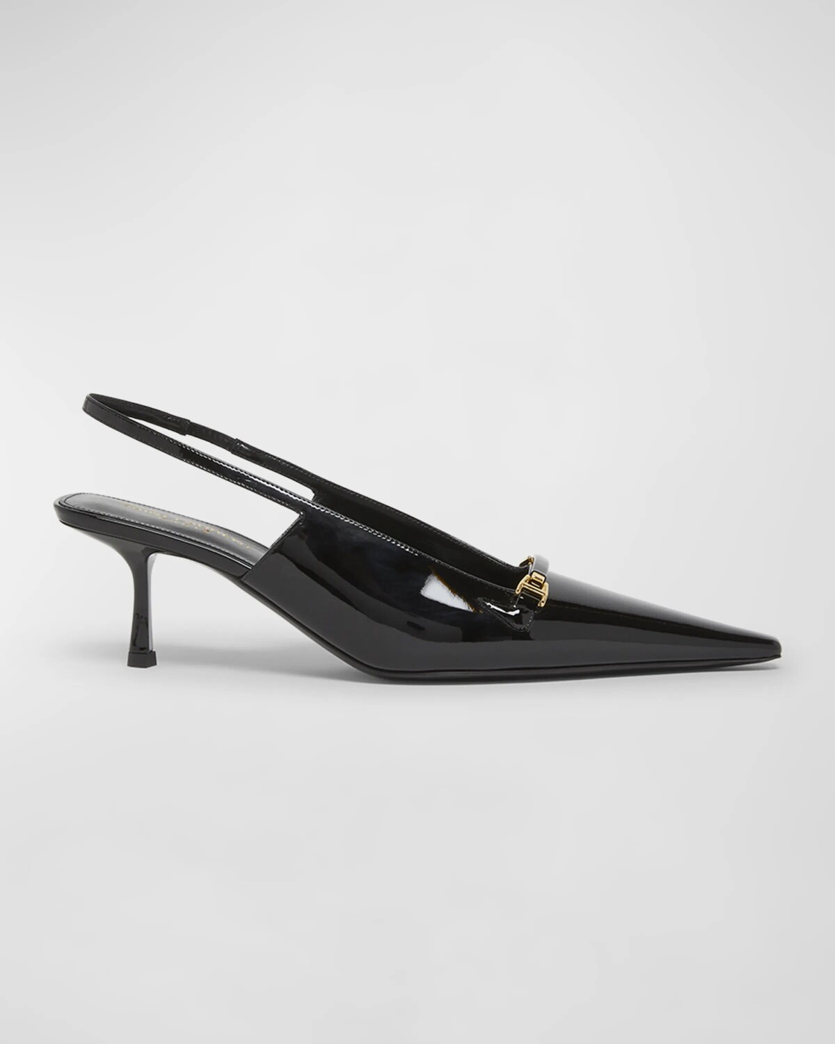 

Туфли-лодочки с открытой пяткой Hermione Saint Laurent, черный