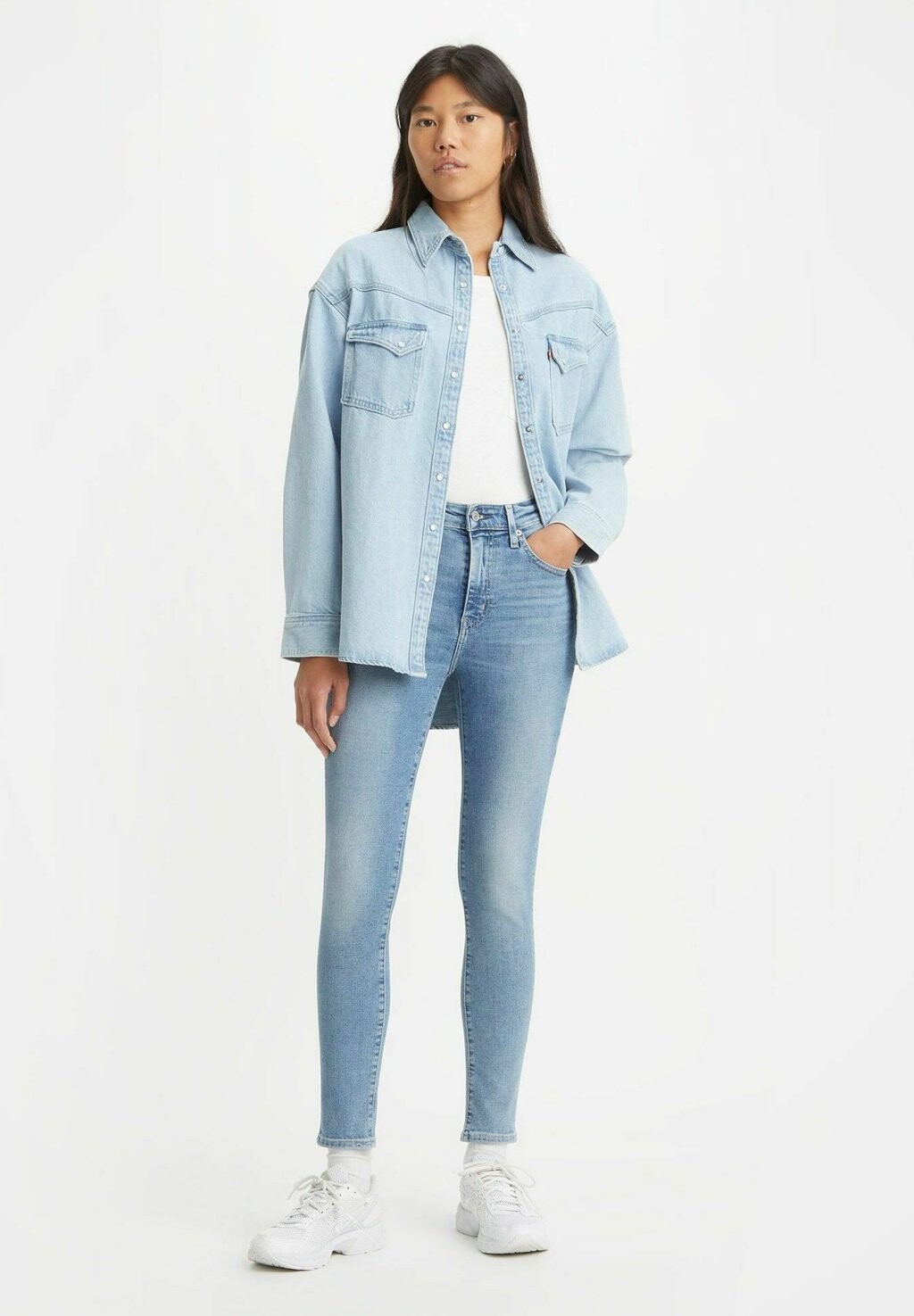 

Джинсы облегающего кроя Levi's 721 High Rise, синий