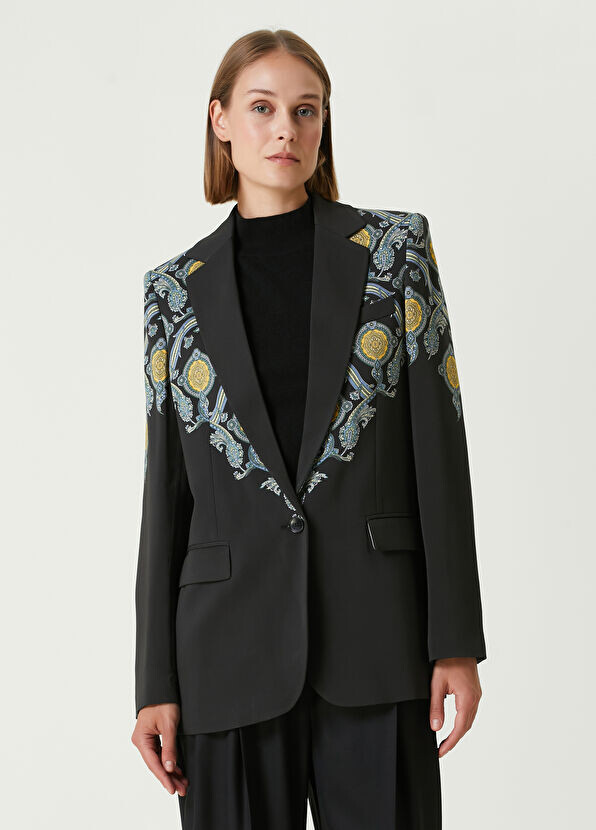 

Жакет с этническим узором Etro, черный