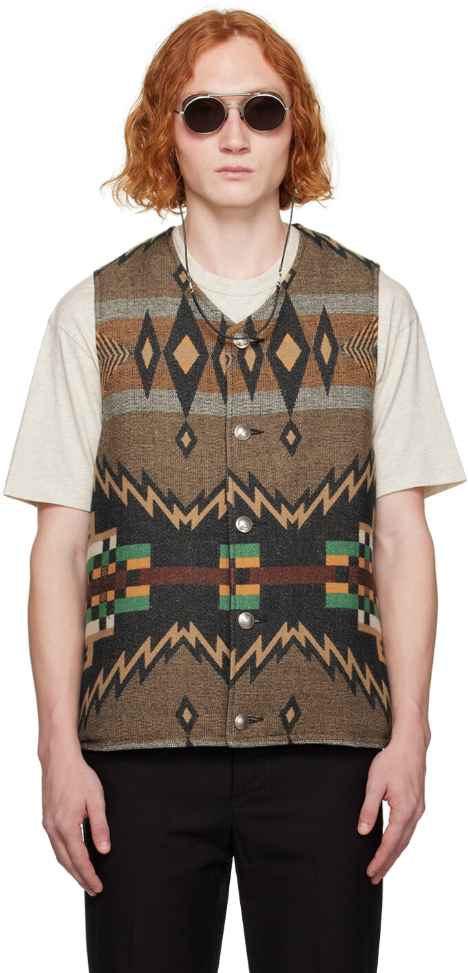

Коричнево-черный двусторонний пуховик Kora Черный visvim
