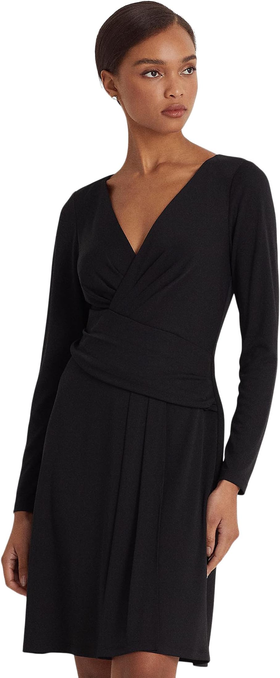 Платье из эластичного джерси LAUREN Ralph Lauren, черный
