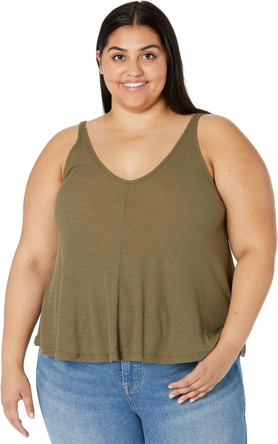 

Майка Dani Tank Top Free People, цвет Army