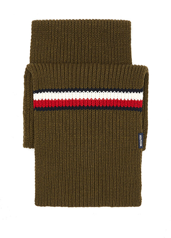 

Мужской шарф monotype цвета хаки Tommy Hilfiger