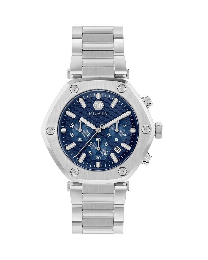 

PHILIPP PLEIN Часы Hexagon, 42 мм, серебряный