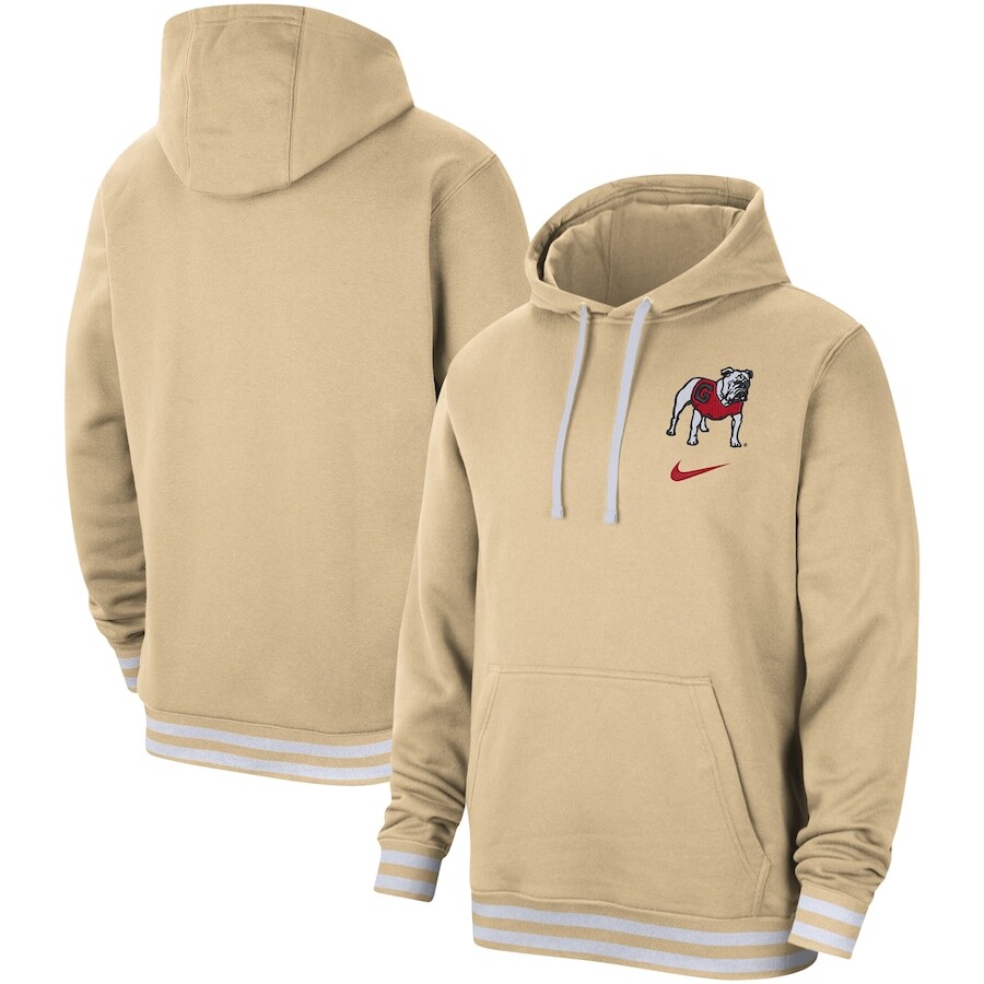 

Пуловер с капюшоном Nike Georgia Bulldogs, загар