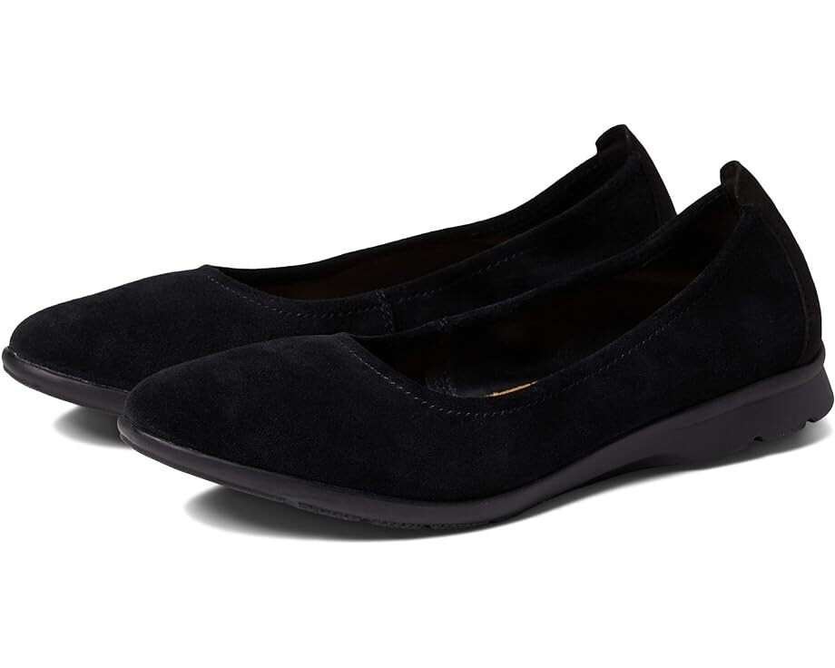 Балетки Clarks Jenette Ease, цвет Black Suede