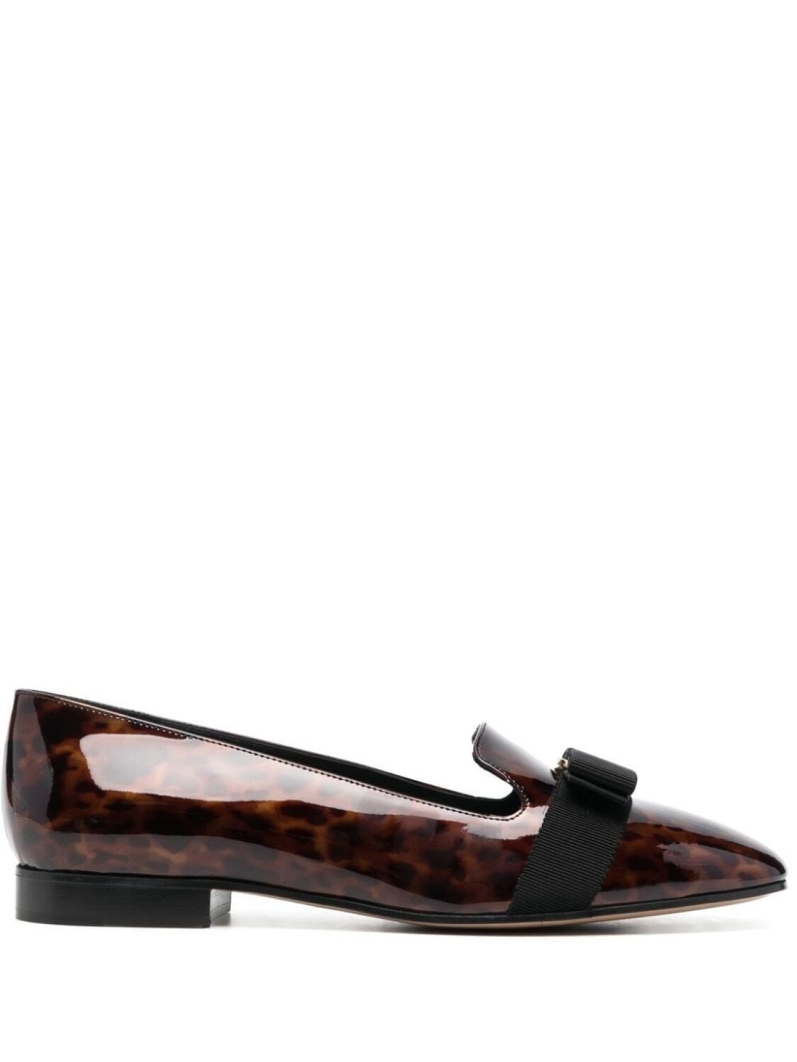 

Ferragamo лоферы с бантом, коричневый