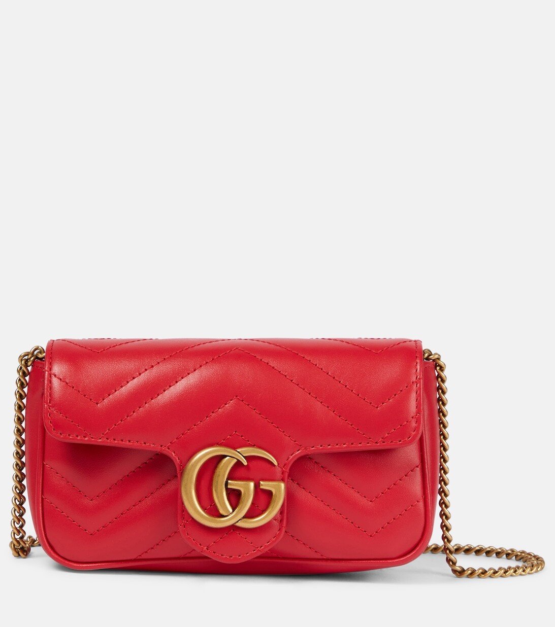 

Сумка через плечо с логотипом GG Marmont Gucci, красный