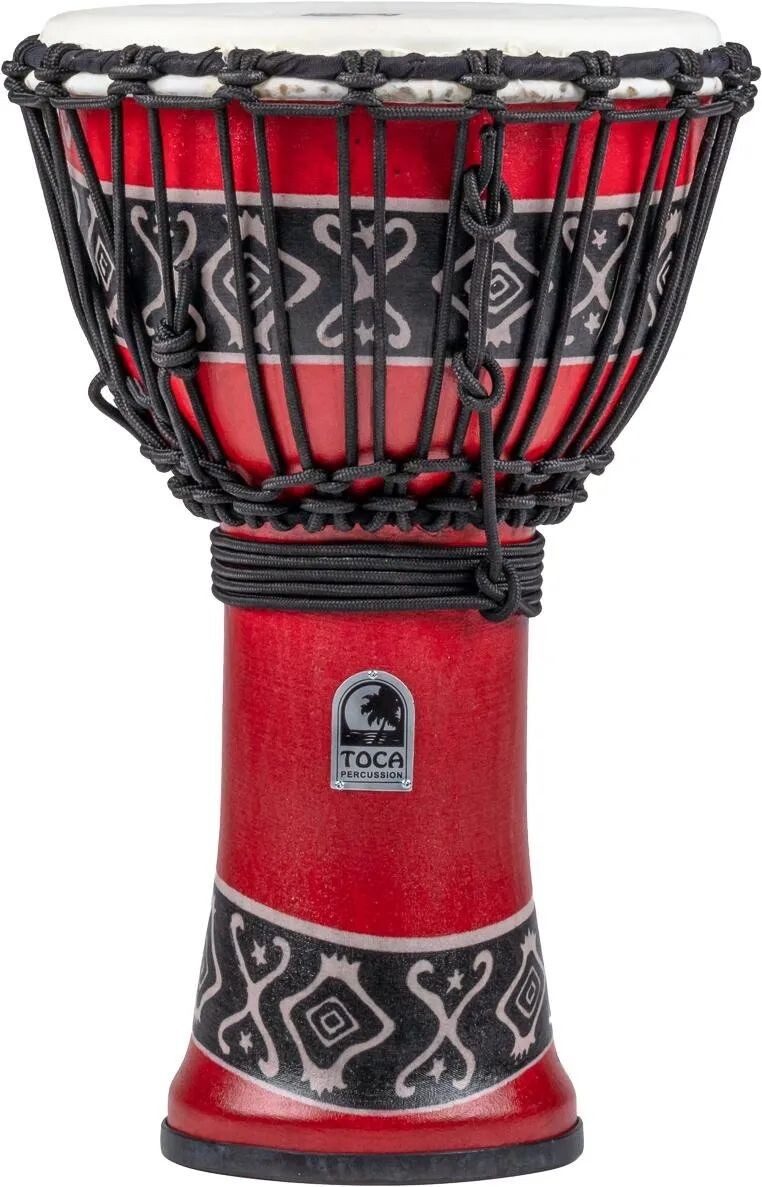 

Новый джембе Toca Percussion Freestyle с веревочной настройкой — Bali Red