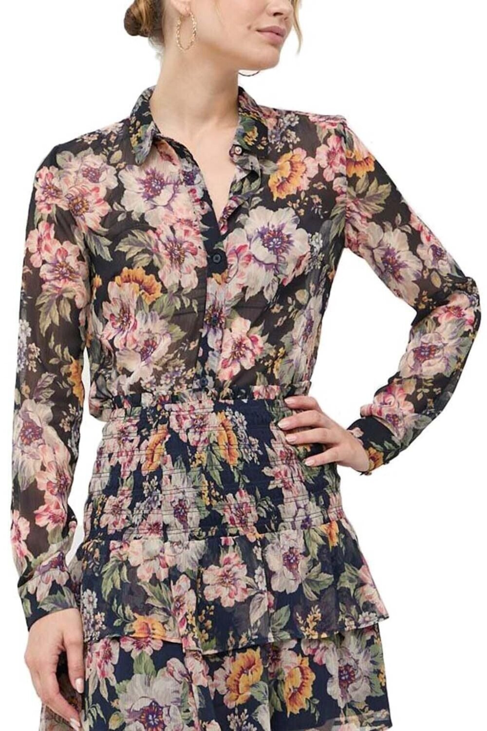

LS CL ЖЕНСКАЯ РУБАШКА СТАНДАРТНОГО КРОЯ W3YH39WDW52-P7IW Guess, синий
