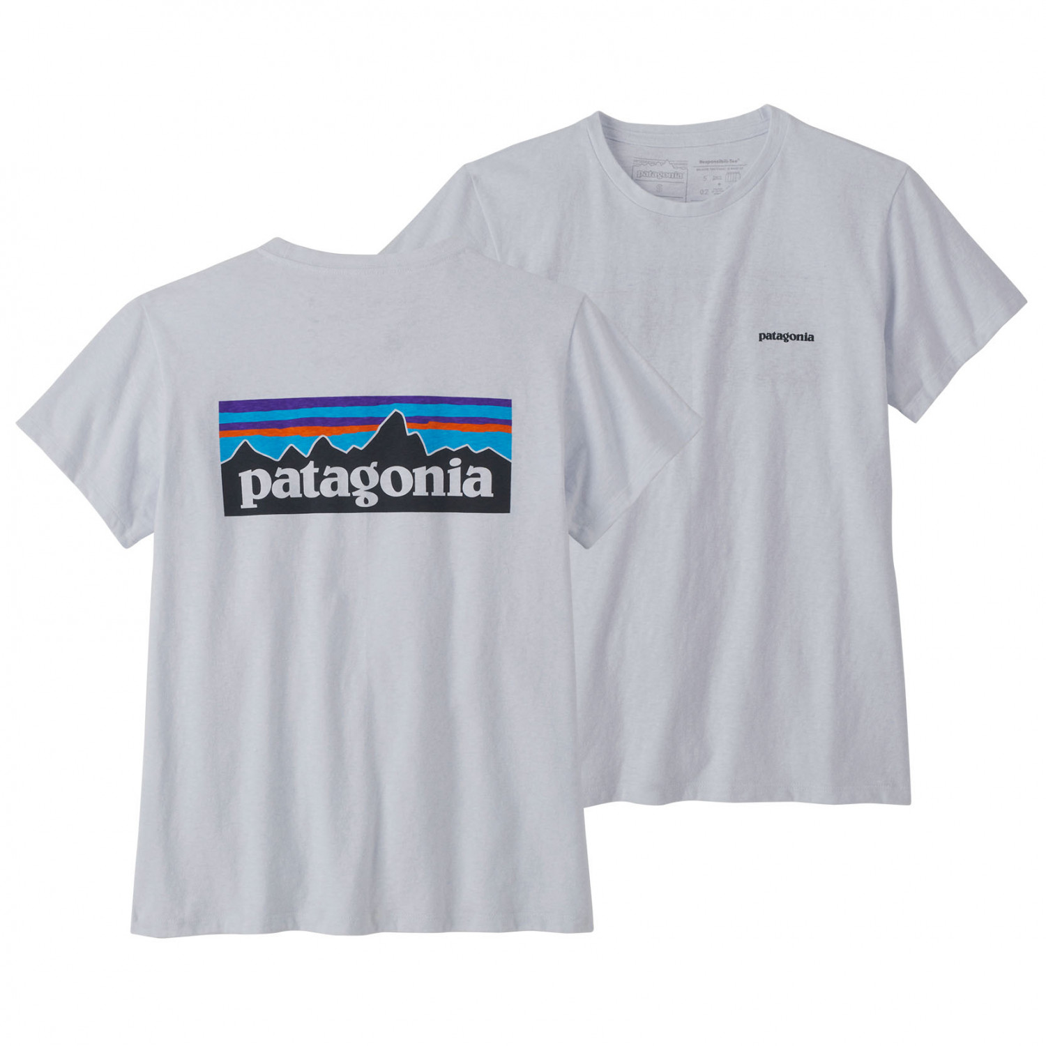 Футболка Patagonia Women's P 6 Logo Responsibili Tee, белый