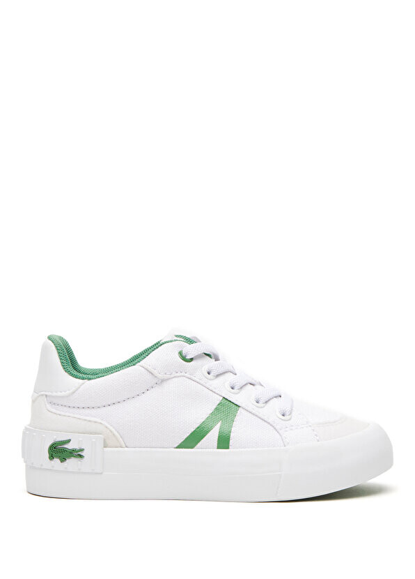 

L004 детские белые кроссовки Lacoste