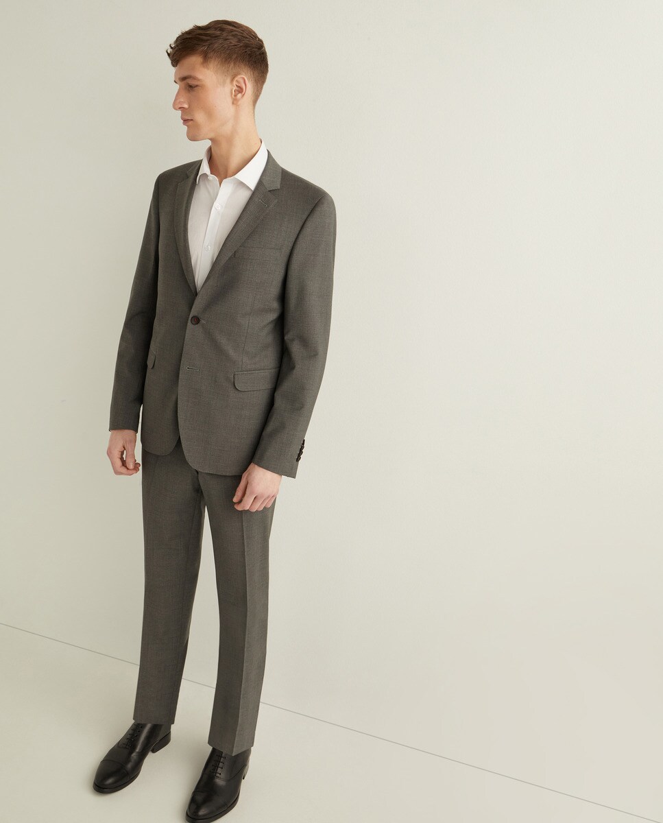 Мужские серые классические брюки Florentino, серый брюки серые классические 46 размер