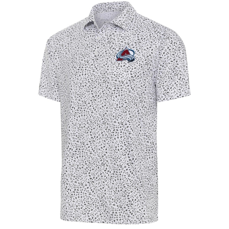 

Поло с коротким рукавом Antigua Colorado Avalanche, белый