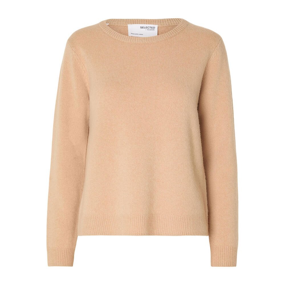 

Свитер Selected Manila Cashmere O Neck, бежевый