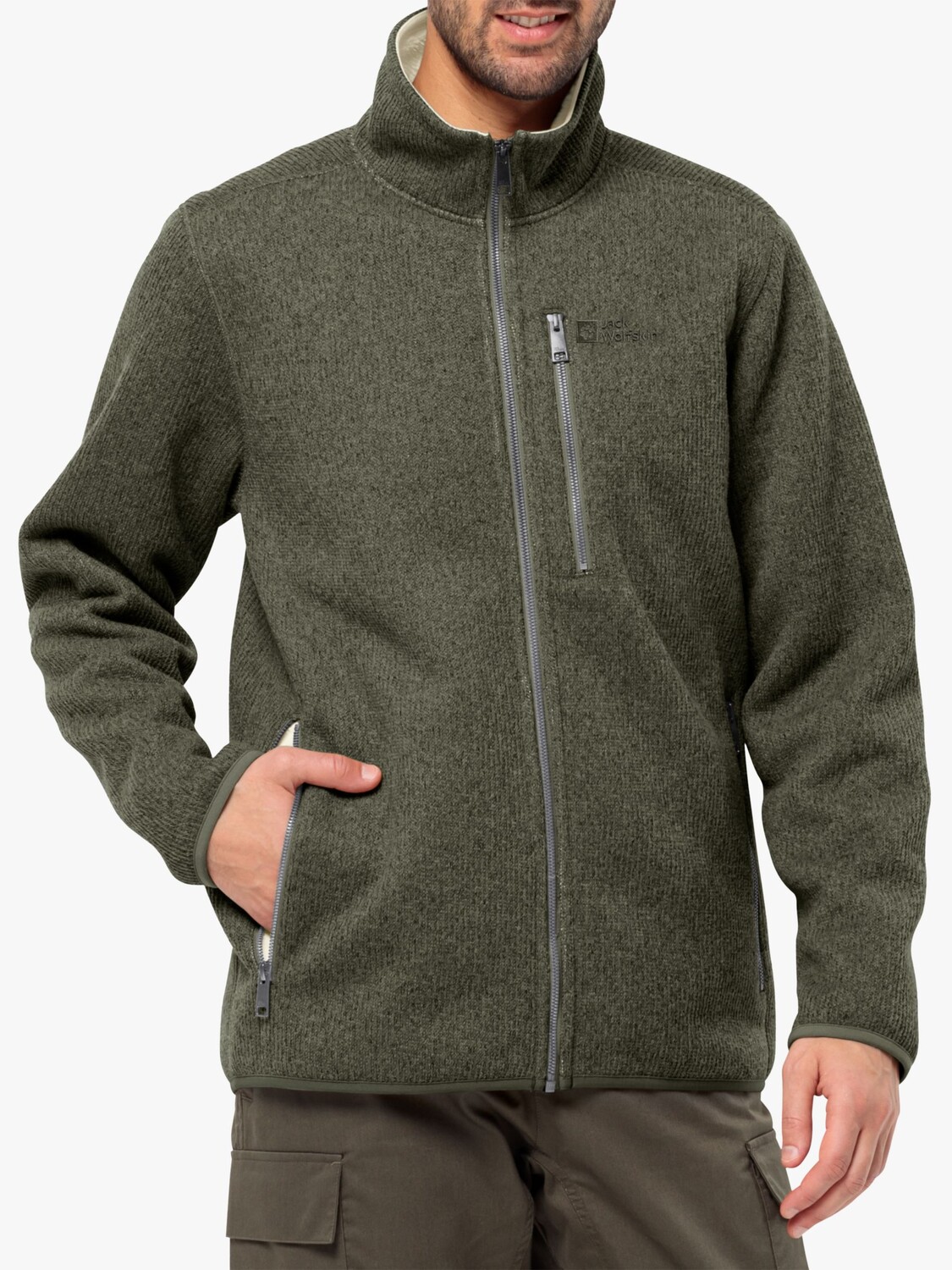 

Флисовая куртка Robson Fjord Jack Wolfskin, островной мосс