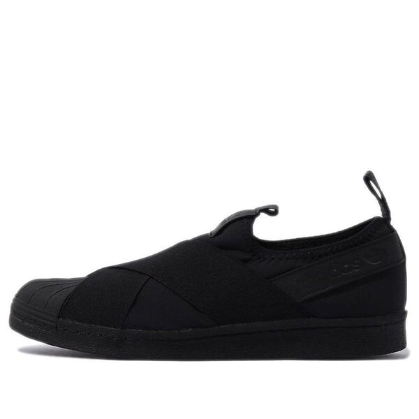

Кроссовки оригинальные sst slip on флис Adidas, черный