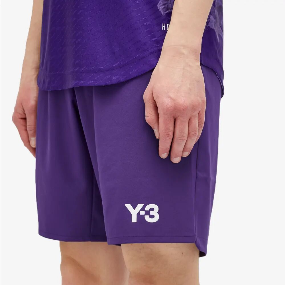 цена Y-3 X 4-е трикотажные шорты реал мадрид, фиолетовый