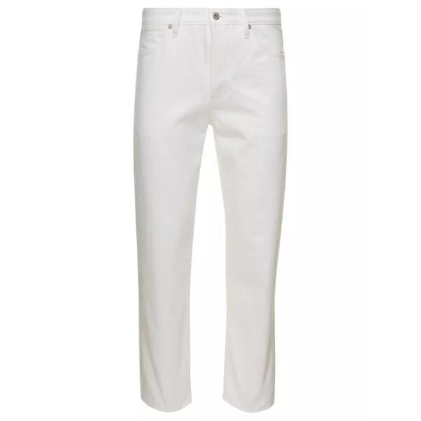 

Джинсы straight-leg jeans in cotton denim Jil Sander, белый