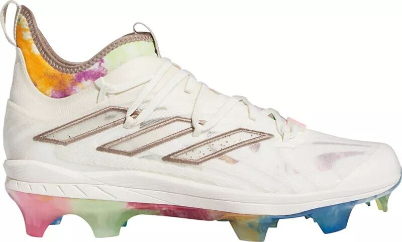 

Мужские бейсбольные бутсы Adidas adizero Afterburner 9 NWV Summer Bash из ТПУ, белый/коричневый