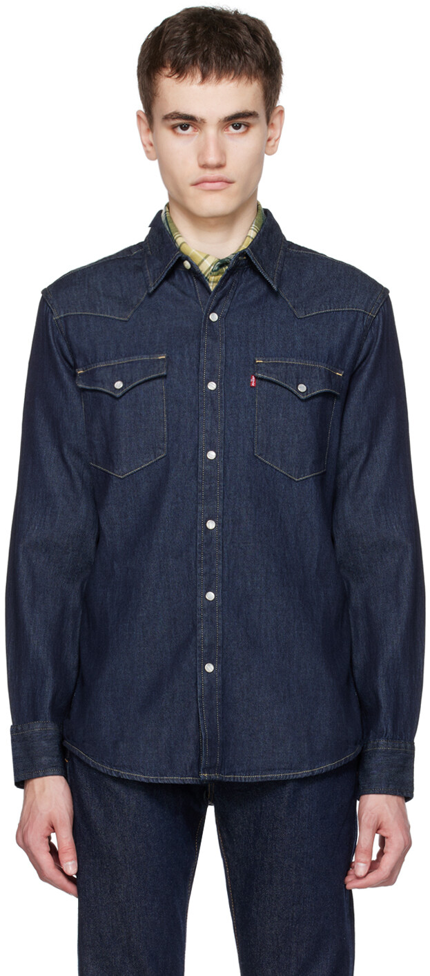 

Классическая джинсовая рубашка в стиле вестерн индиго Levi's