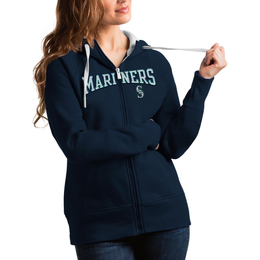 

Толстовка на молнии Antigua Seattle Mariners, нави