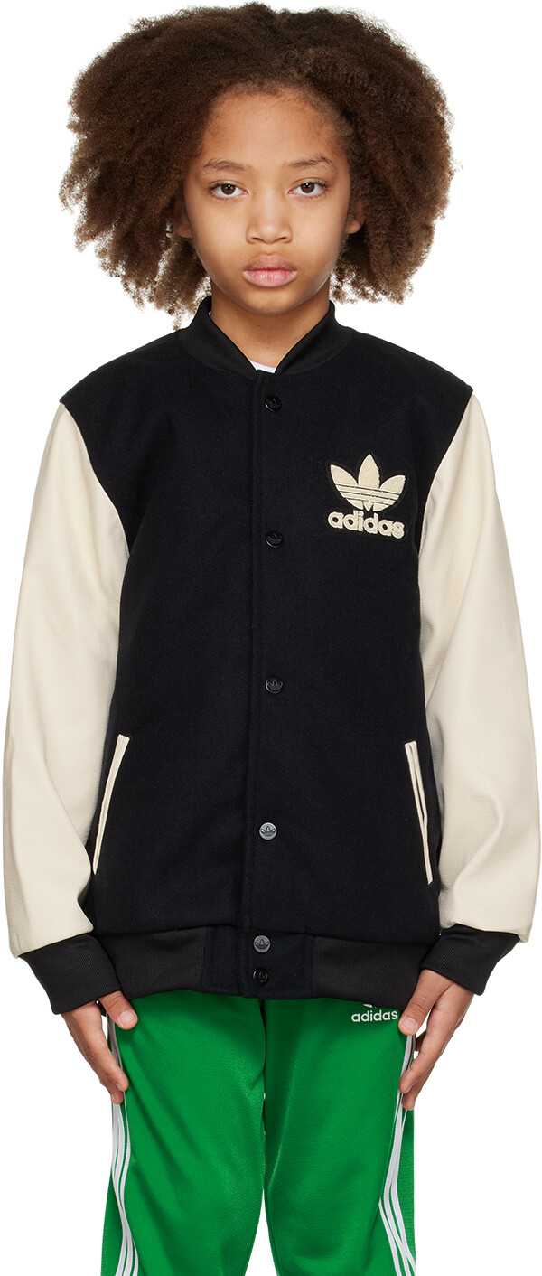 

Adidas Kids Kids Черно-белая детская куртка VRCT Big Kids