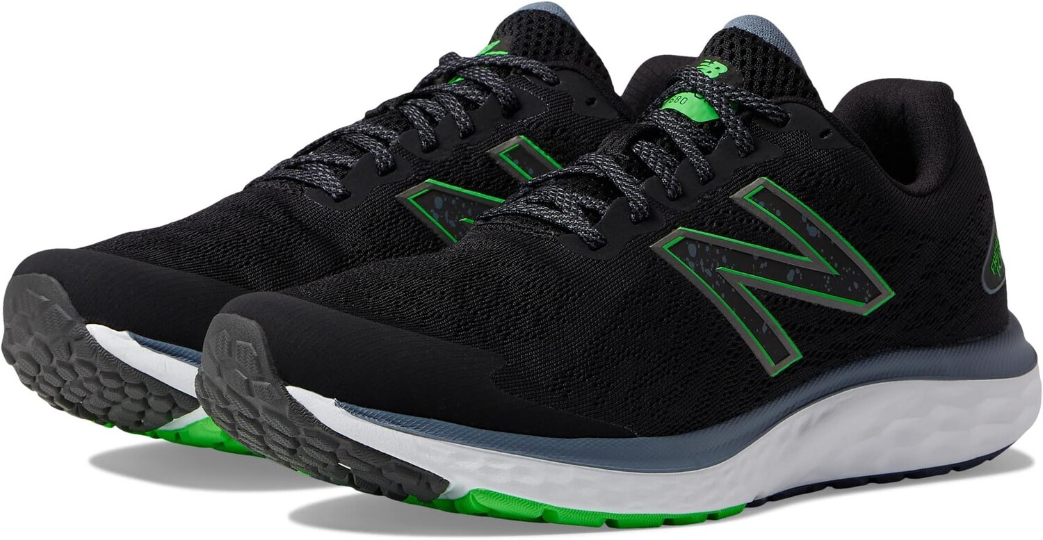 

Кроссовки Fresh Foam 680v7 New Balance, цвет Black/Vibrant Spring